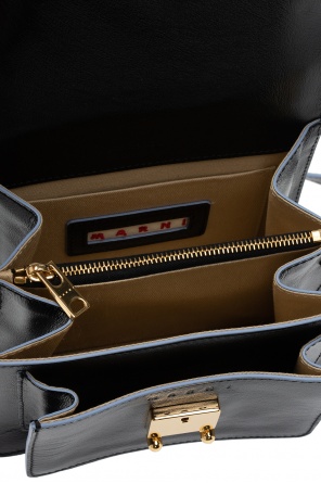 【MARNI】JACQUARD MINI SHOULDER BAG Black and beige Jacquard Mini Shoulder Bag | Marni